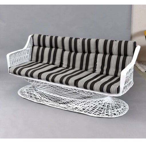 Spun fiberglass vintage outdoor sofa by Russell Woodard