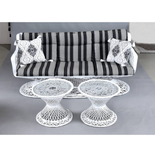 Spun fiberglass vintage outdoor sofa by Russell Woodard