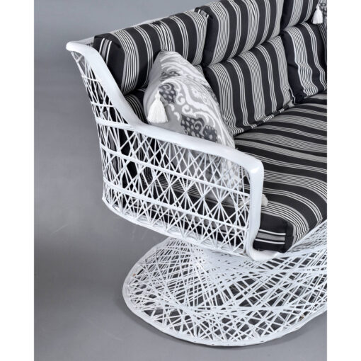 Spun fiberglass vintage outdoor sofa by Russell Woodard
