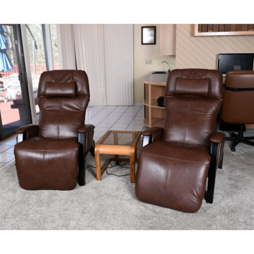 Svago SV 395 Zero Gravity Recliners with Heat and Massage Vegan leather upholstery