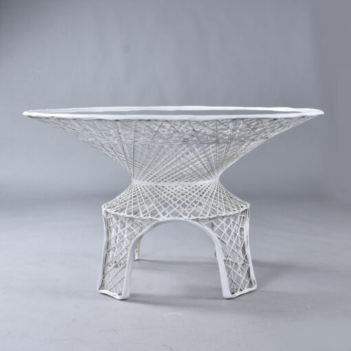 Restored vintage Russell Woodard spun fiberglass outdoor dining set