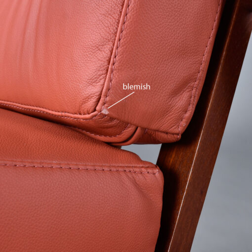 Moreddi Danish teak and leather rocking chair