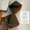 Verardo Italian suede mirror top nightstands