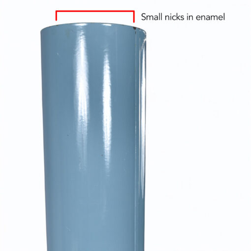 Powder blue Mid-Century Modern Preway style wood burning fireplace