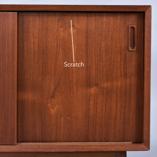 Lyby Mobler Modular Danish teak cabinets with sliding doors