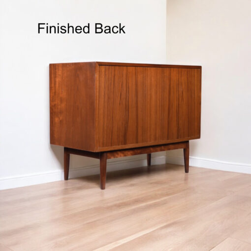 Danish Modern Modular Teak Sliding Door Cabinets by Lyby Mobler - Image 5