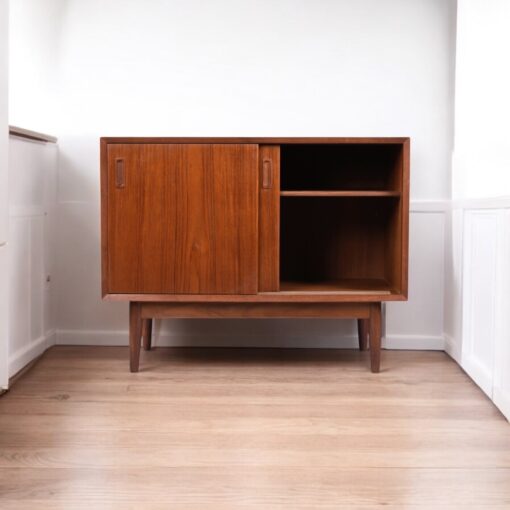 Lyby Mobler Modular Danish teak cabinets with sliding doors