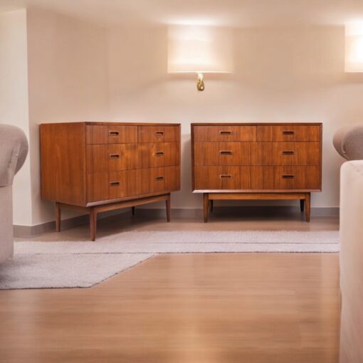 Lyby Mobler Danish teak chests of drawers