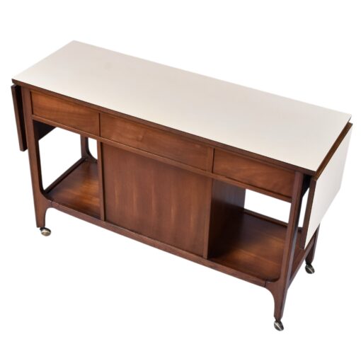 Broyhill Brasilia expanding bar cart