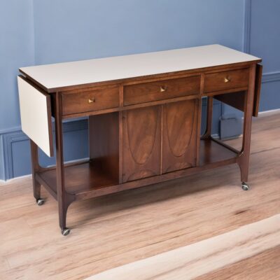 Broyhill Brasilia expanding bar cart