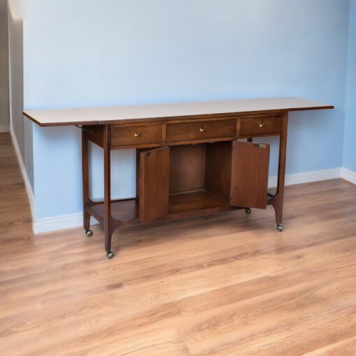 Broyhill Brasilia expanding bar cart