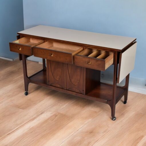 Broyhill Brasilia expanding bar cart