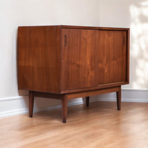 Lyby Mobler Modular Danish teak cabinets with sliding doors