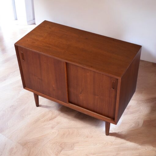 Lyby Mobler Modular Danish teak cabinets with sliding doors