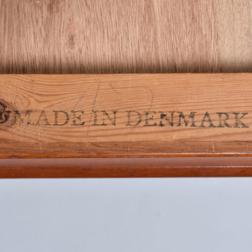 Lyby Mobler Danish Teak Wide nightstands with drawer and finished back