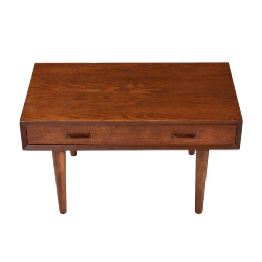 Lyby Mobler Danish Teak Wide nightstands with drawer and finished back