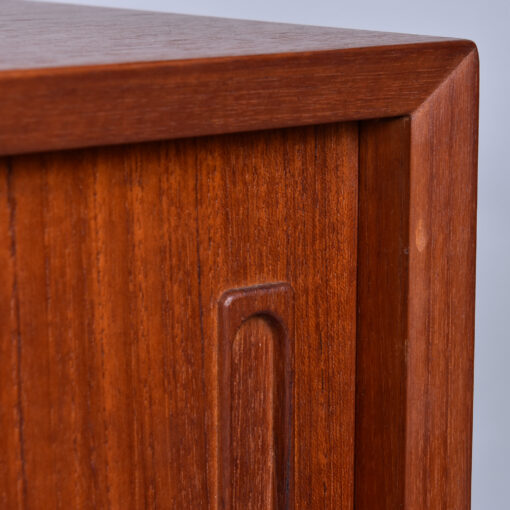 Lyby Mobler narrow Danish teak cabinet with sliding doors