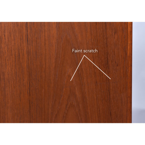Lyby Mobler narrow Danish teak cabinet with sliding doors