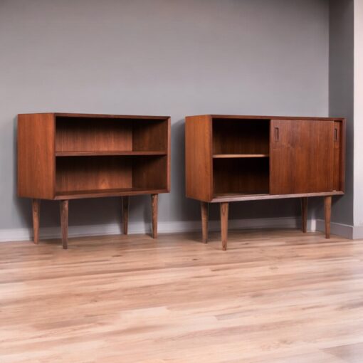 Lyby Mobler Danish Modern Modular sliding door cabinet and bookshelf