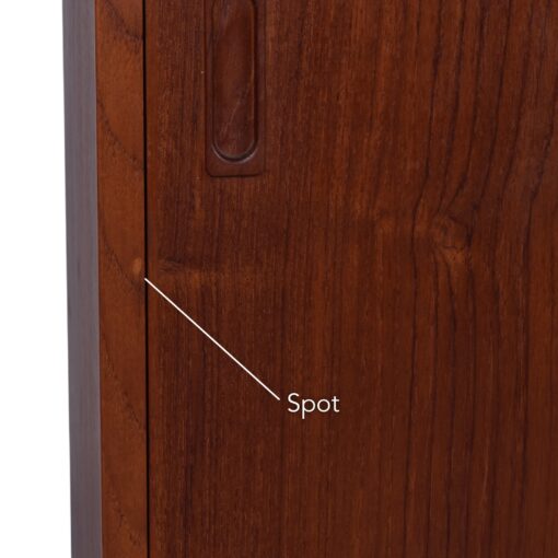 Lyby Mobler narrow Danish teak cabinet with sliding doors