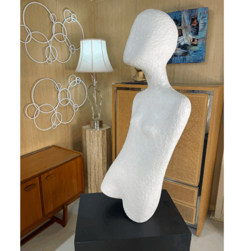 White circles metal wall art sculptures
