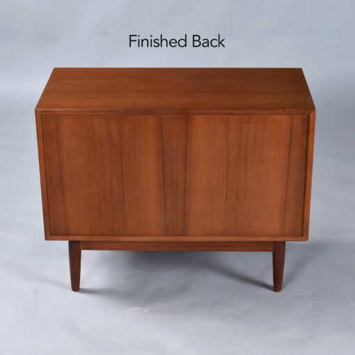 Lyby Mobler Danish teak tambour door credenza