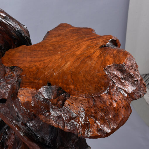 Live edge rustic tree pedestal