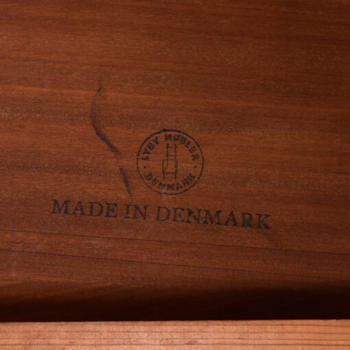 Lyby Mobler Danish teak tambour door credenza