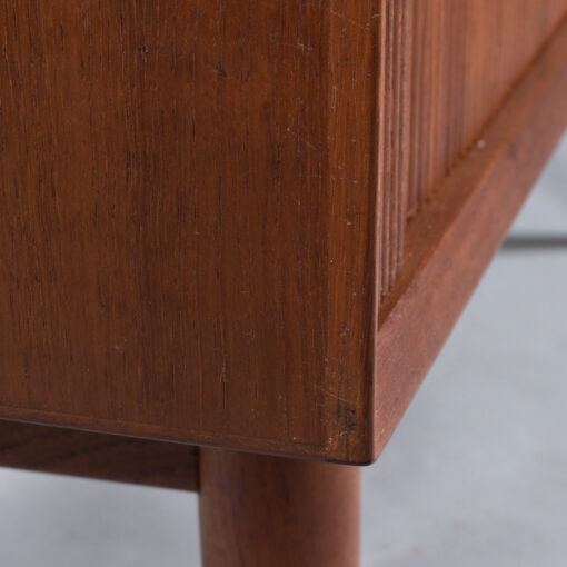 Lyby Mobler Danish teak tambour door credenza