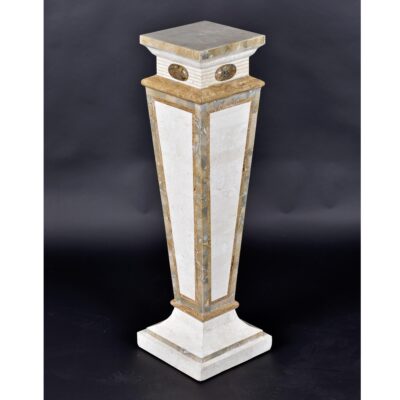 Maitland Smith Art Deco style stone pedestal
