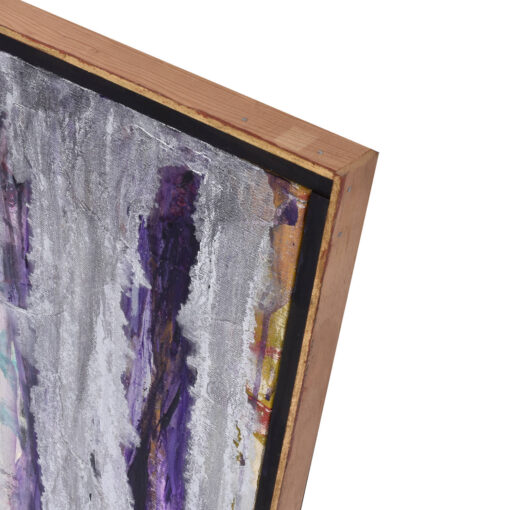Goldberg 1960s New York School purple and silver Abstract Expressionist painting