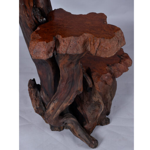 Live edge rustic tree pedestal