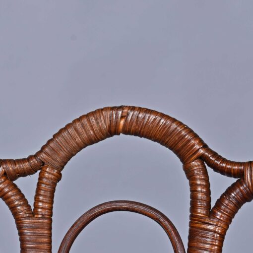 1800s antique rattan rocking chair