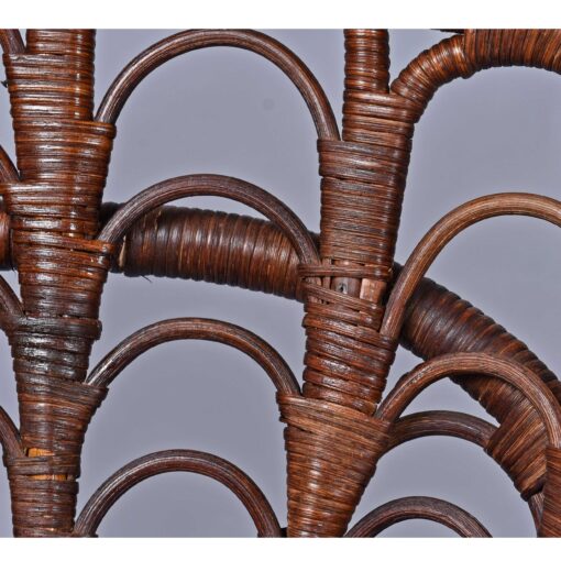 1800s antique rattan rocking chair