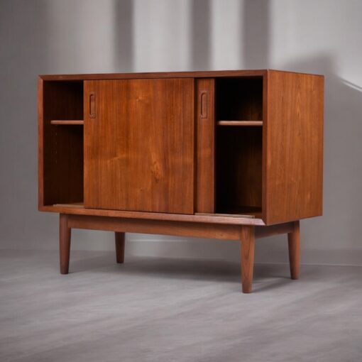 Lyby Danish teak sliding door cabinet