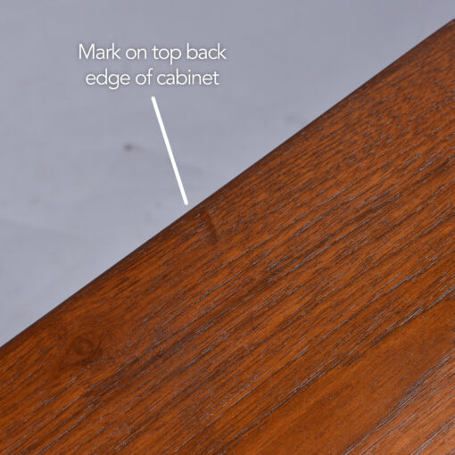 Lyby Danish teak sliding door cabinet