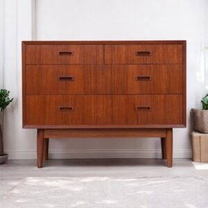 Early Lyby Mobler Danish Teak Chest of Drawers