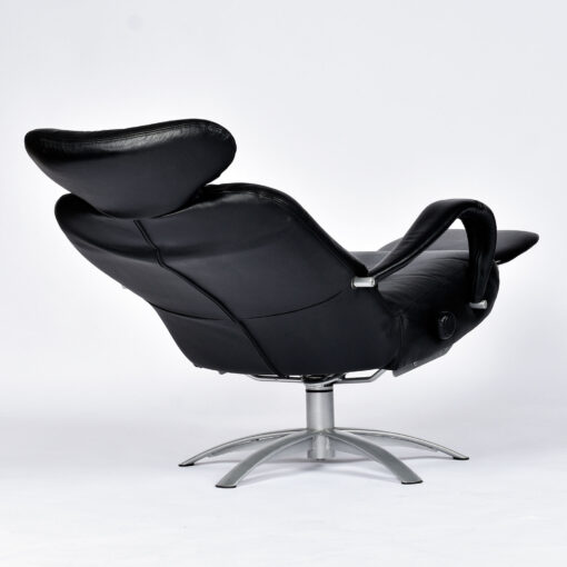 Percival Lafer relax recliner in black leather
