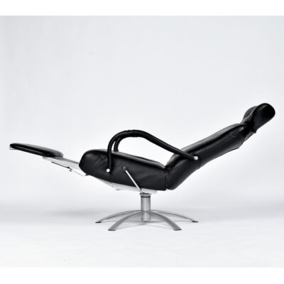 Percival Lafer relax recliner in black leather