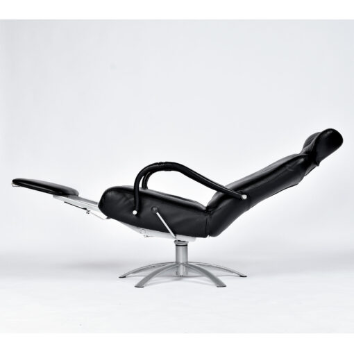 Percival Lafer relax recliner in black leather
