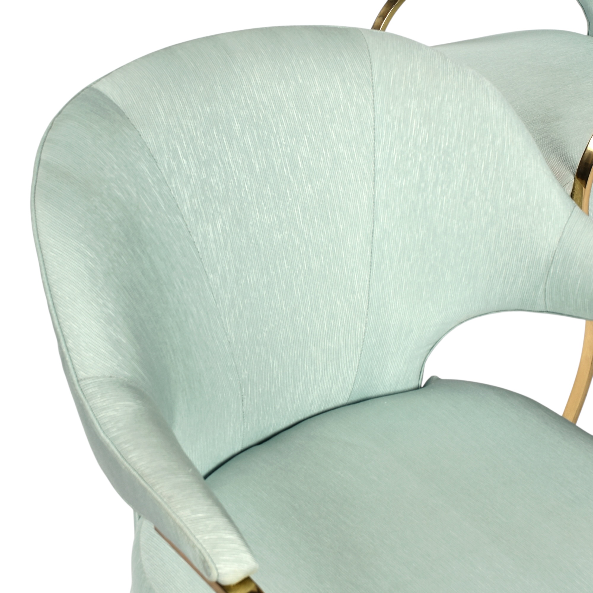 The table top is clear glass.