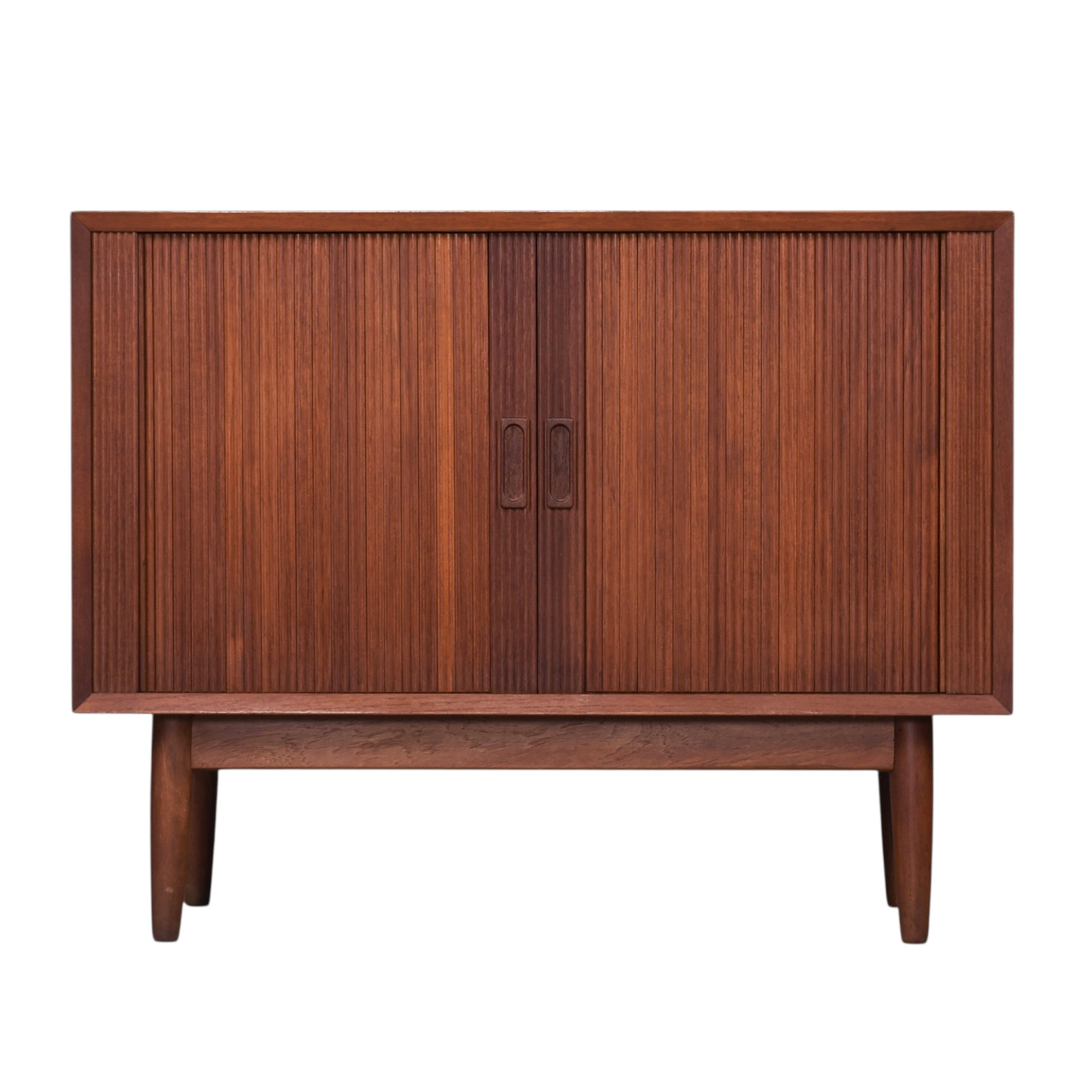 Lyby Mobler Danish teak cabinet with tambour doors