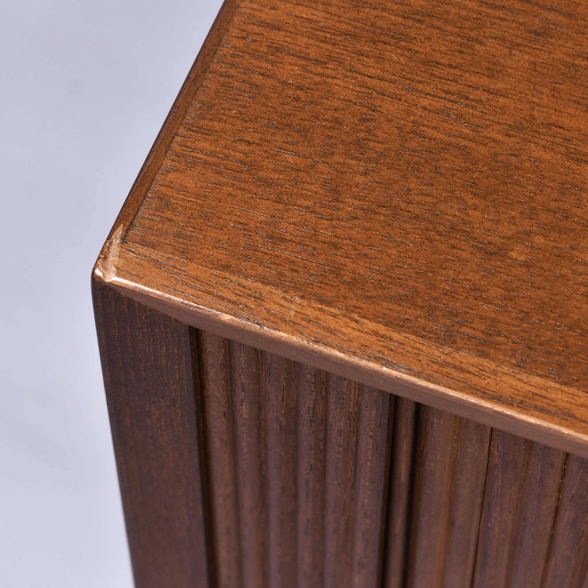 Lyby Mobler Danish teak cabinet with tambour doors