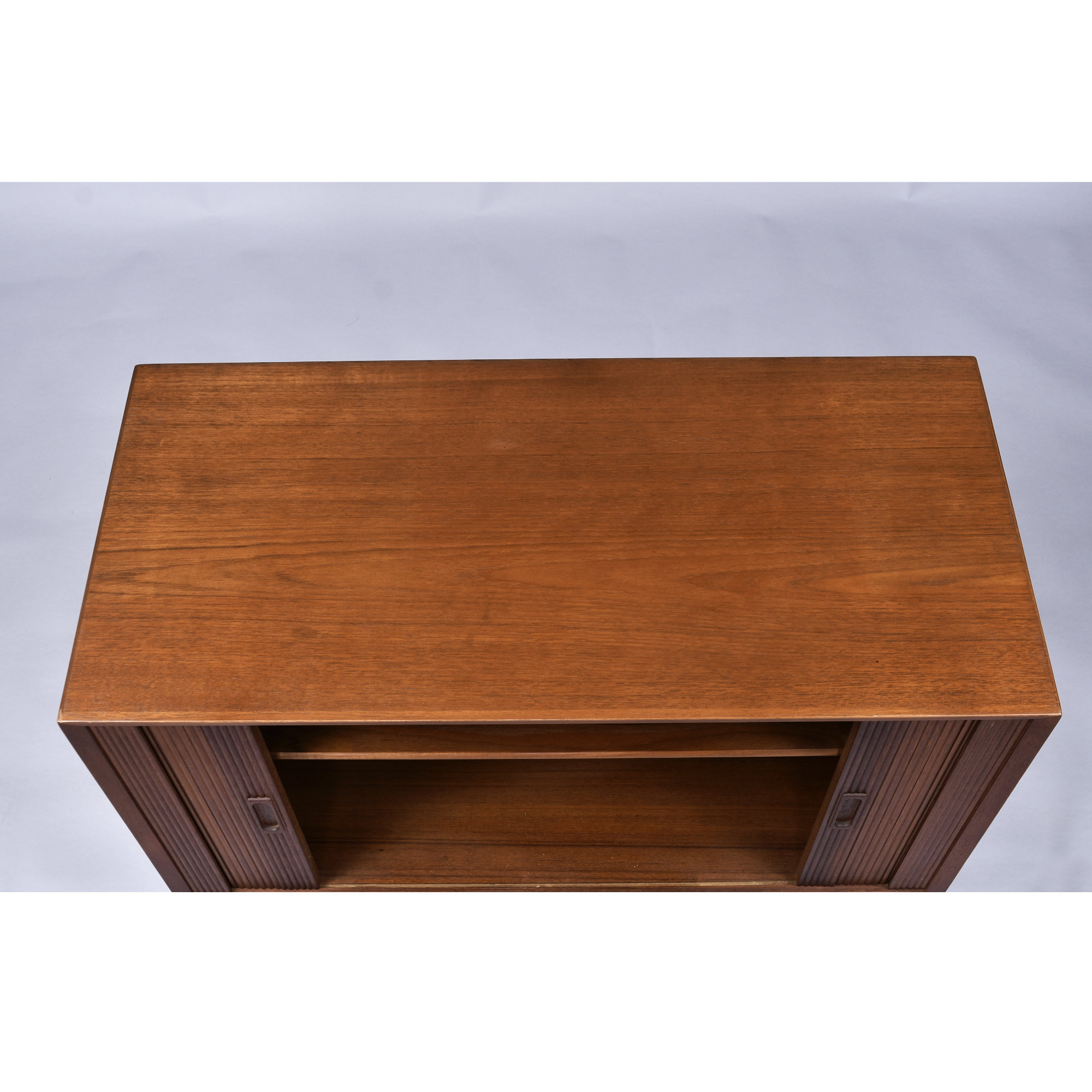 Lyby Mobler Danish teak cabinet with tambour doors