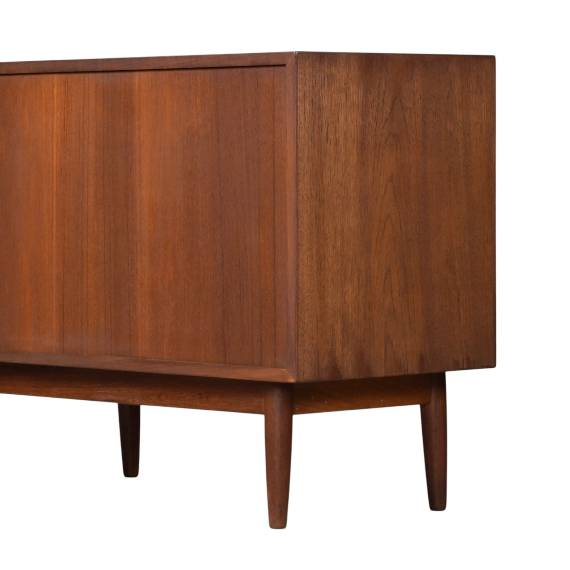 Lyby Mobler Danish teak cabinet with tambour doors