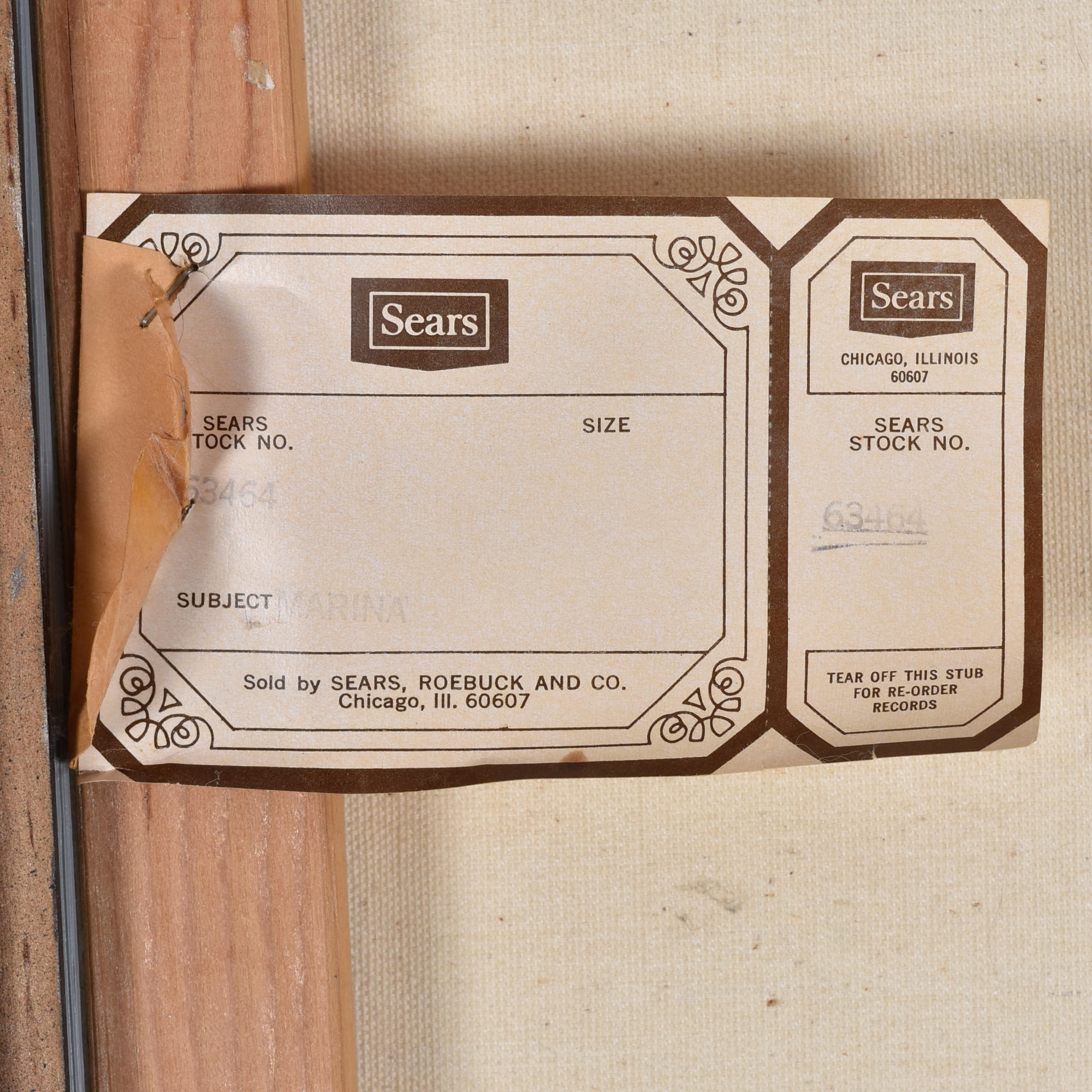 R. Styles sailboat painting Mid-Century Modern Sears