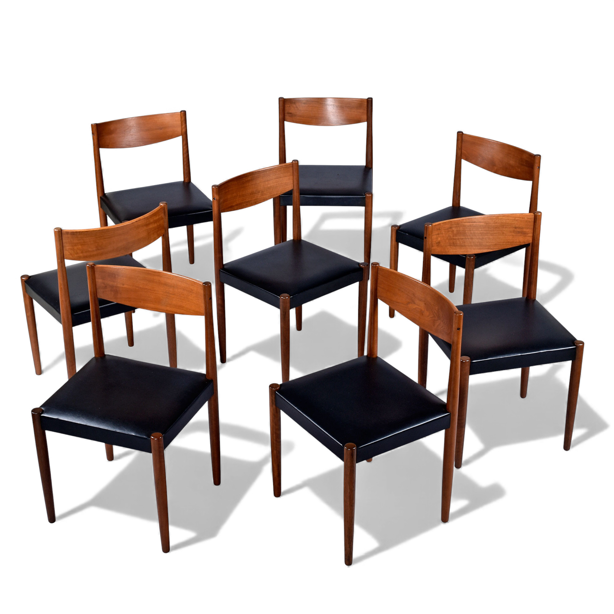 Frem Rejole set of 8 Danish teak dining chairs