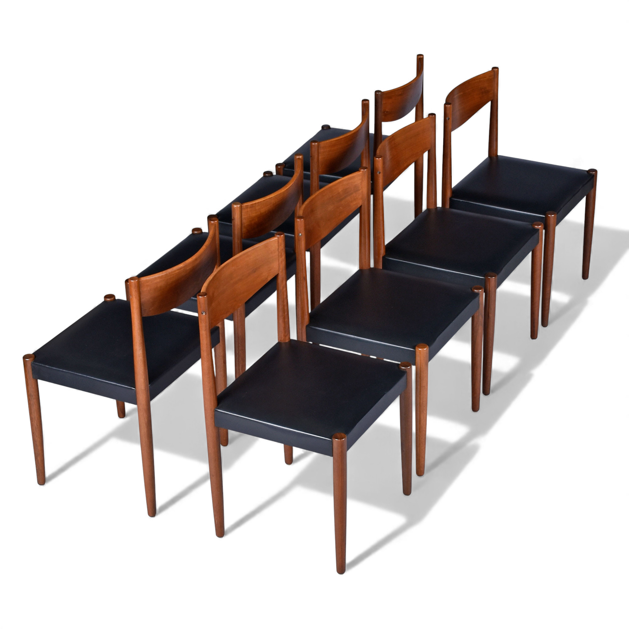 Frem Rejole set of 8 Danish teak dining chairs