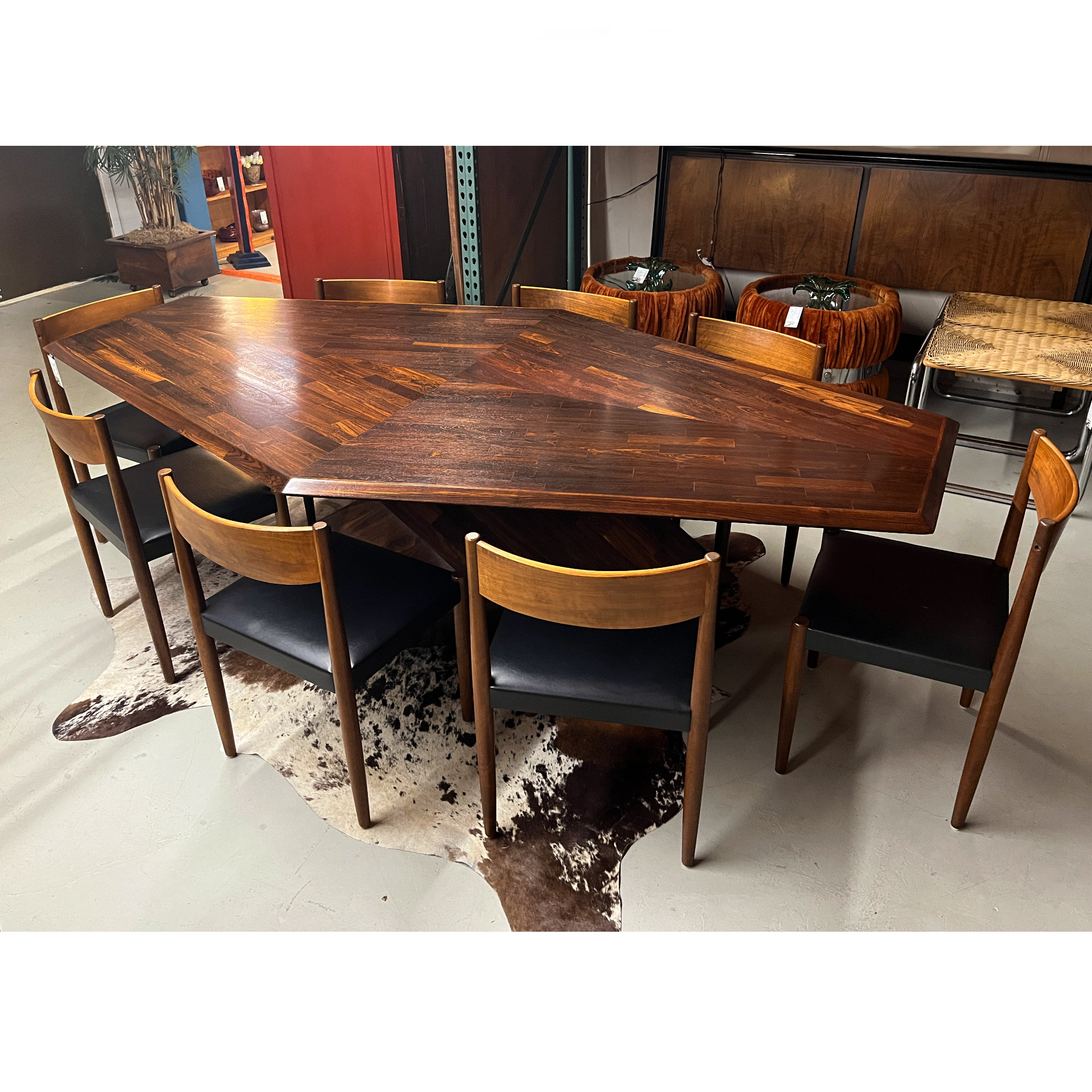 Frem Rejole set of 8 Danish teak dining chairs