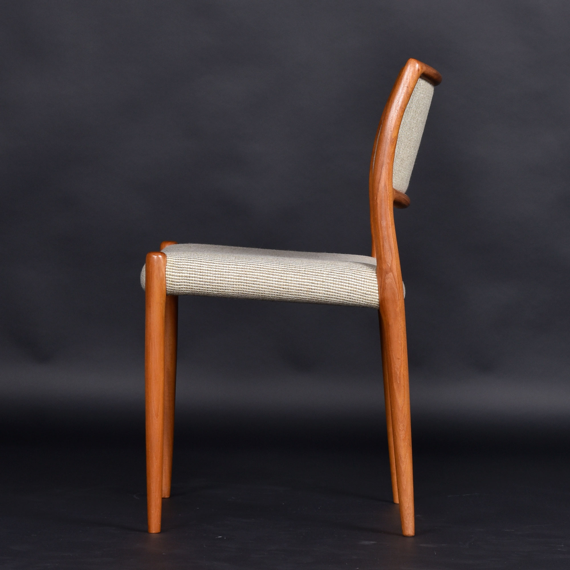 J.L. Møller Model 80 Teak Dining Chairs,
